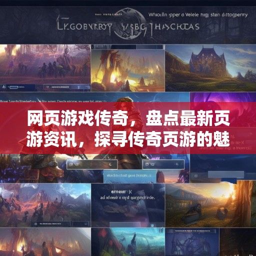 网页游戏传奇，盘点最新页游资讯，探寻传奇页游的魅力所在