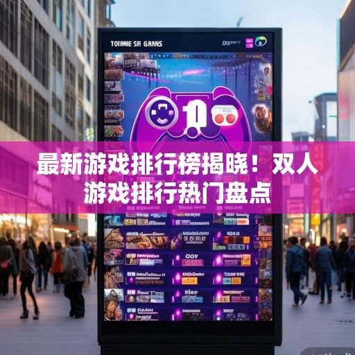 最新游戏排行榜揭晓！双人游戏排行热门盘点