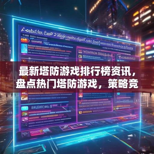 最新塔防游戏排行榜资讯，盘点热门塔防游戏，策略竞技两不误！