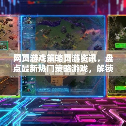 网页游戏策略页游资讯，盘点最新热门策略游戏，解锁游戏策略新篇章