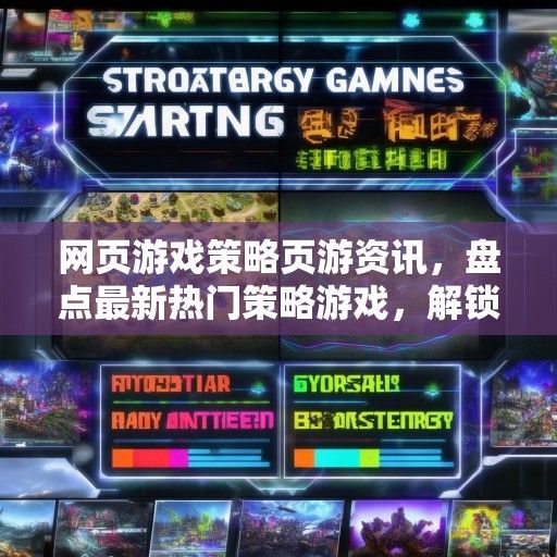 网页游戏策略页游资讯，盘点最新热门策略游戏，解锁游戏策略新篇章