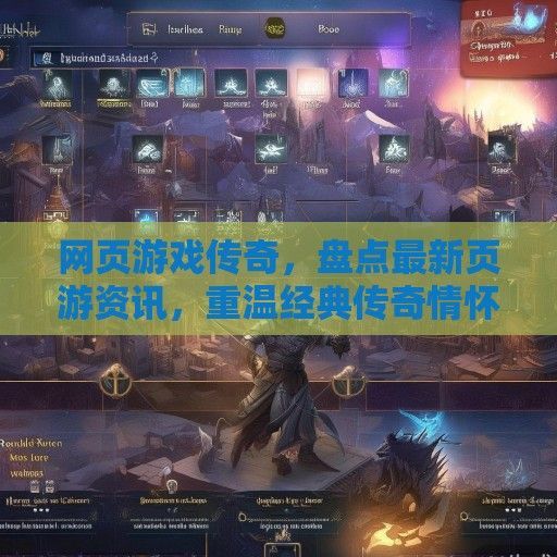 网页游戏传奇，盘点最新页游资讯，重温经典传奇情怀