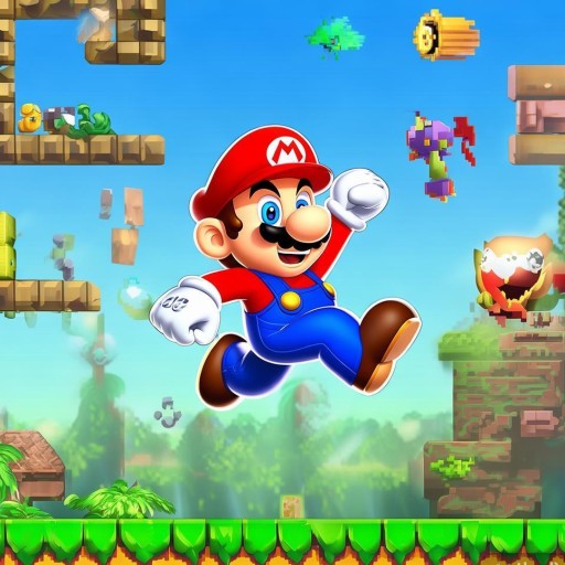 混合马里奥2无敌版，爽！